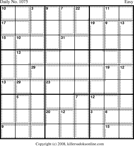 Killer Sudoku for 12/2/2008
