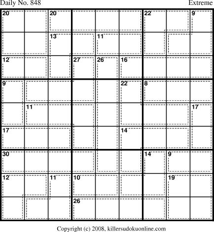 Killer Sudoku for 4/20/2008
