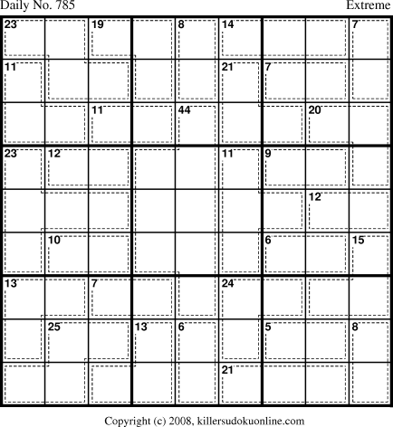 Killer Sudoku for 2/17/2008