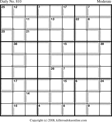 Killer Sudoku for 3/13/2008