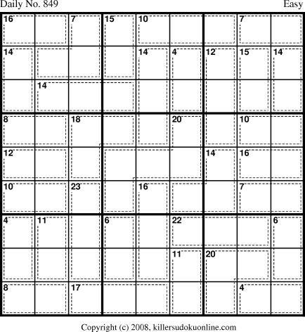 Killer Sudoku for 4/21/2008