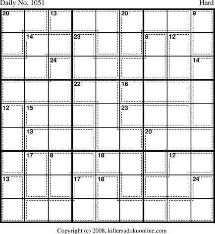 Killer Sudoku for 11/8/2008