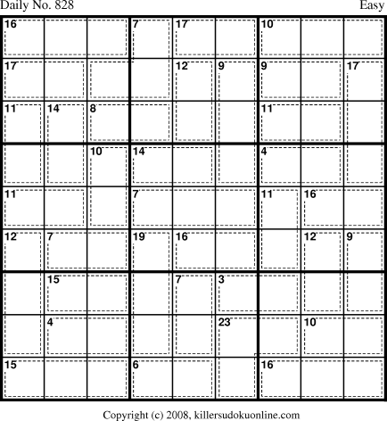 Killer Sudoku for 3/31/2008