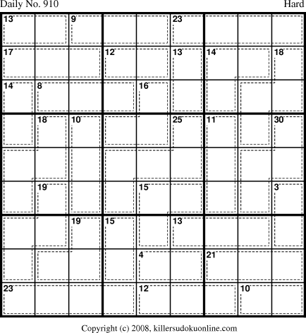 Killer Sudoku for 6/21/2008