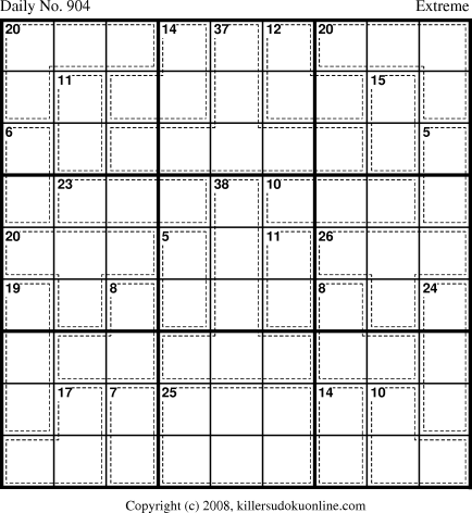 Killer Sudoku for 6/15/2008