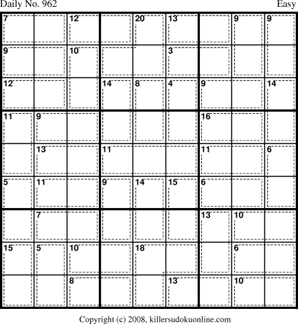 Killer Sudoku for 8/12/2008