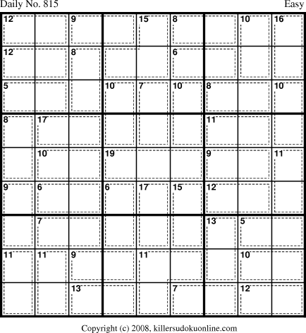 Killer Sudoku for 3/18/2008