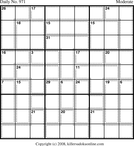 Killer Sudoku for 8/21/2008
