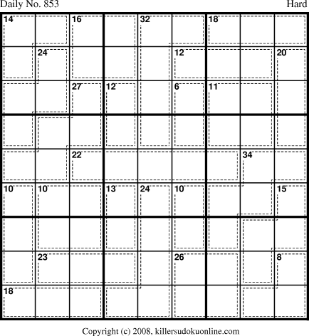 Killer Sudoku for 4/25/2008