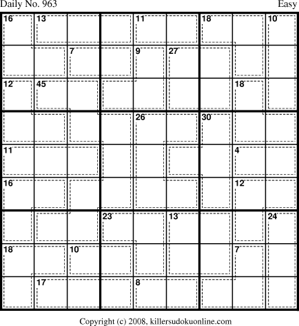Killer Sudoku for 8/13/2008