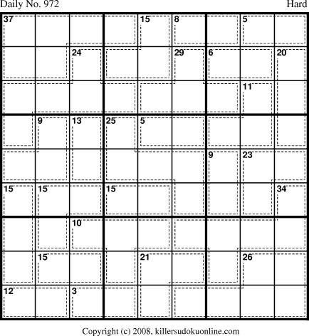 Killer Sudoku for 8/22/2008
