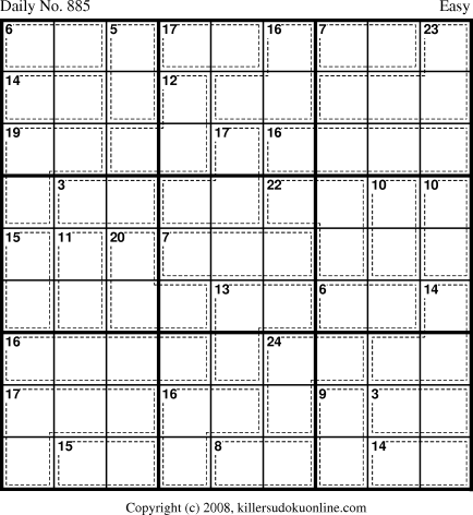 Killer Sudoku for 5/27/2008