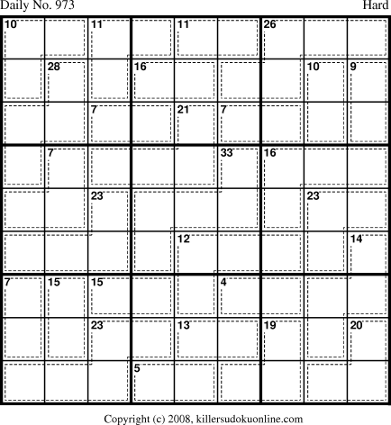 Killer Sudoku for 8/23/2008