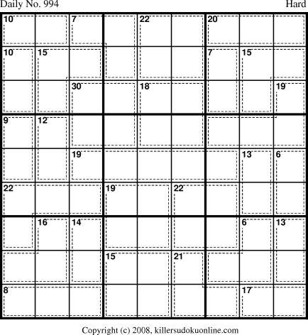 Killer Sudoku for 9/13/2008
