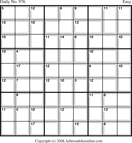 Killer Sudoku for 8/26/2008