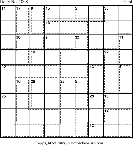Killer Sudoku for 9/27/2008