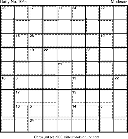 Killer Sudoku for 11/20/2008