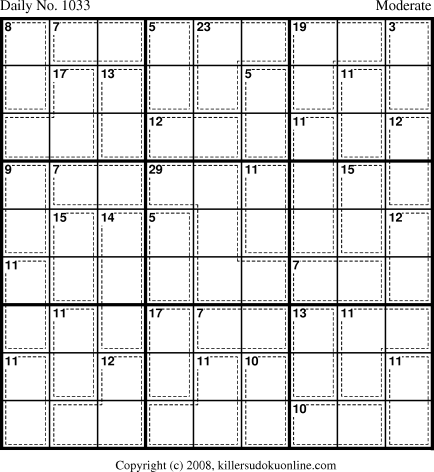 Killer Sudoku for 10/22/2008