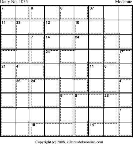 Killer Sudoku for 11/12/2008