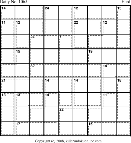 Killer Sudoku for 11/22/2008