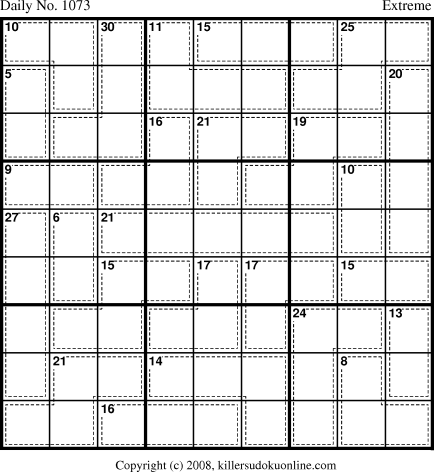 Killer Sudoku for 11/30/2008