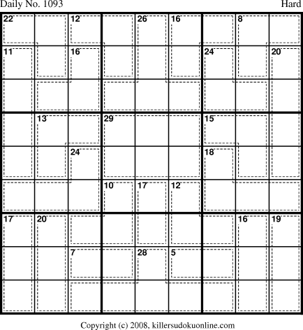 Killer Sudoku for 12/20/2008