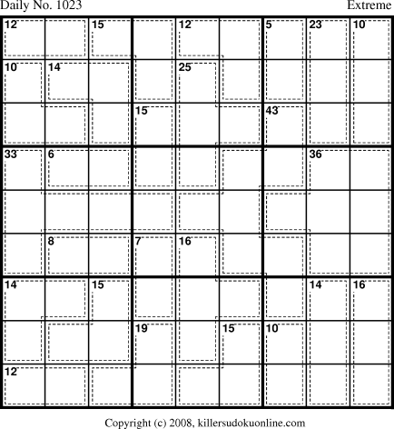 Killer Sudoku for 10/12/2008