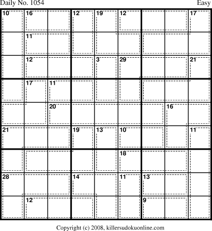 Killer Sudoku for 11/11/2008