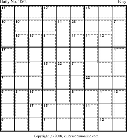 Killer Sudoku for 11/19/2008