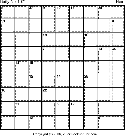 Killer Sudoku for 11/28/2008