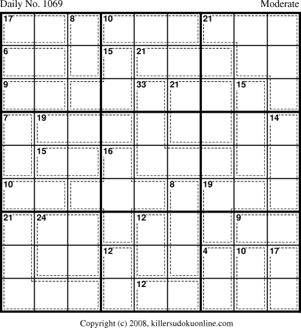 Killer Sudoku for 11/26/2008