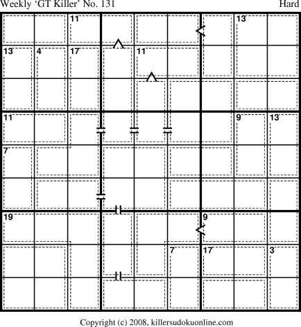 Killer Sudoku for 10/13/2008