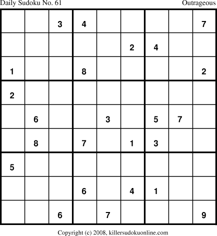 Killer Sudoku for 5/9/2008