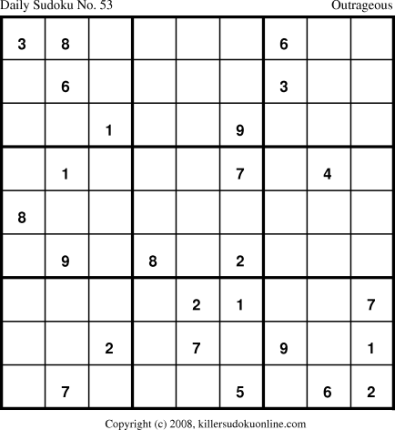 Killer Sudoku for 5/1/2008