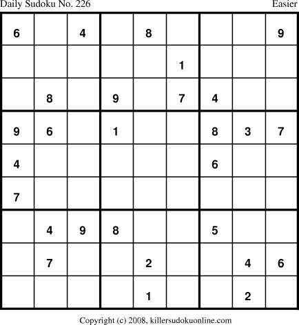 Killer Sudoku for 10/21/2008