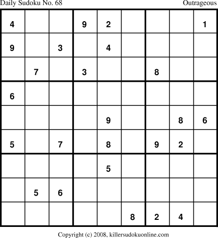 Killer Sudoku for 5/16/2008