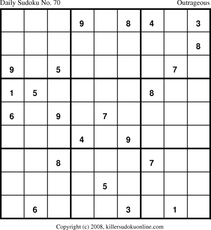 Killer Sudoku for 5/18/2008