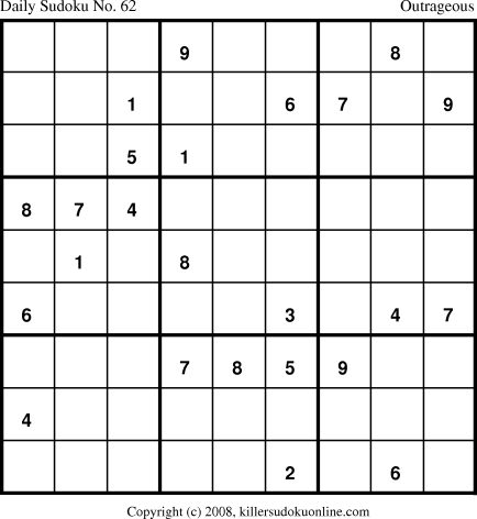 Killer Sudoku for 5/10/2008