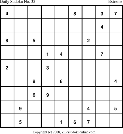 Killer Sudoku for 4/13/2008