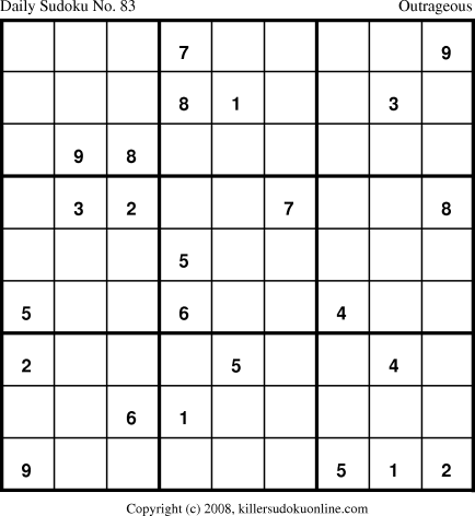 Killer Sudoku for 5/31/2008