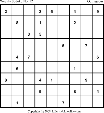 Killer Sudoku for 5/26/2008