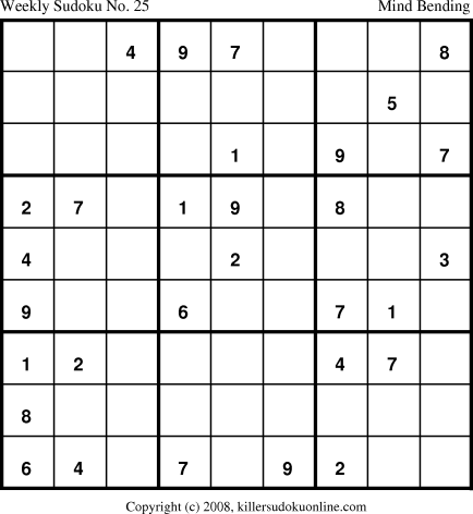 Killer Sudoku for 8/25/2008