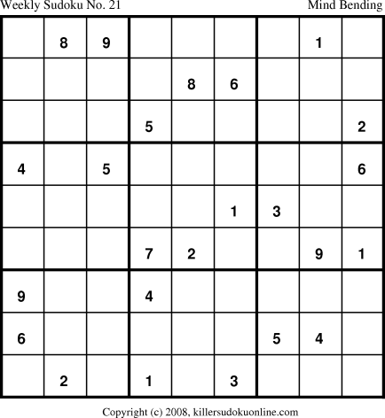Killer Sudoku for 7/28/2008