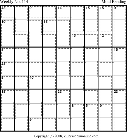 Killer Sudoku for 3/10/2008