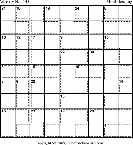 Killer Sudoku for 10/13/2008