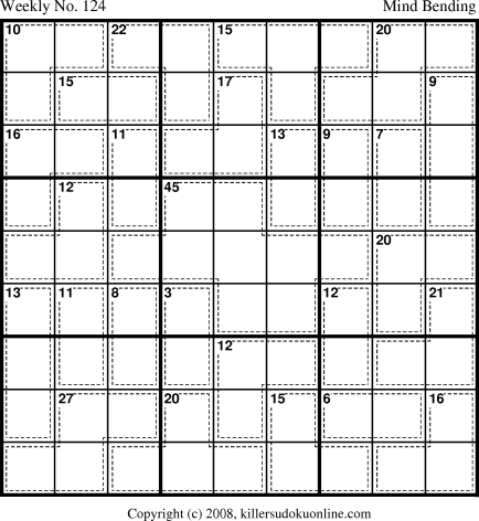 Killer Sudoku for 5/19/2008
