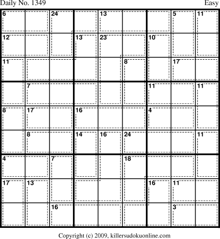 Killer Sudoku for 9/2/2009