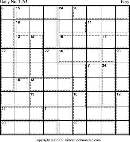 Killer Sudoku for 6/8/2009