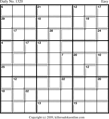 Killer Sudoku for 8/4/2009