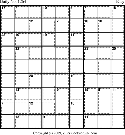Killer Sudoku for 6/9/2009